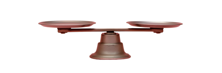 Antique bronze balance scale representing justice and precise measurement