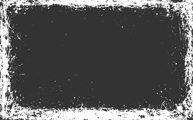 Grunge Texture Of Old Surface On Black Background With White Scratches For Design ,Rough Black Background With White Scratch Marks And Old Surface Texture For Art ,Distressed Old Surface Texture .