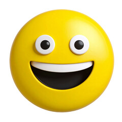 Fototapeta premium Flat Minimalist Smiley Icon with Soft Shadows, transparent PNG image”