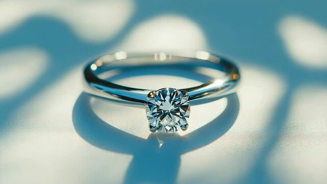Elegant solitaire diamond ring emphasizing sparkle and craftsmanship