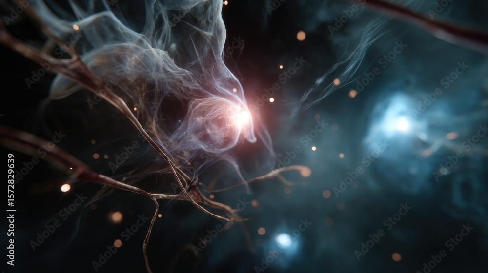 Aufkleber dynamic energy flow visualizations abstract space digital art sci-fi environment close-up innovation