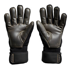 Dark black protective goalkeeper glove perfect for intense sport equipment and athletic