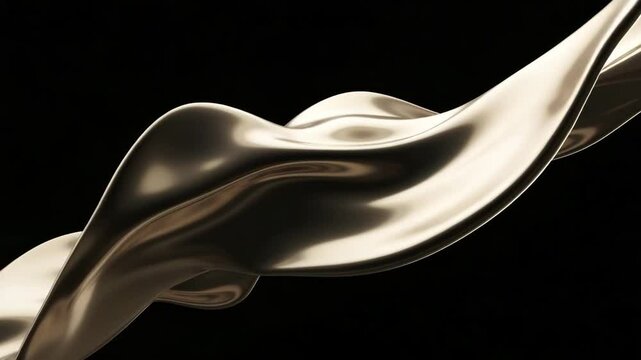 Flowing silk fabric draping gracefully against a dark background  