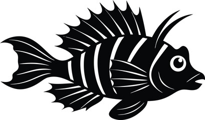 vector illustration of a fish