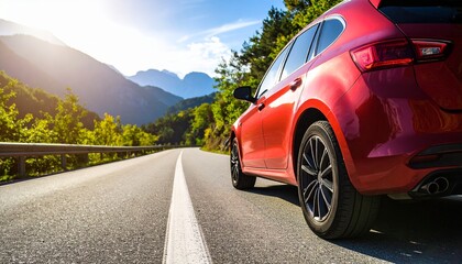 Fototapeta premium red sports car