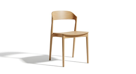 Modern Minimalist Wooden Chair Design Simple Elegance for Dining or Home Office