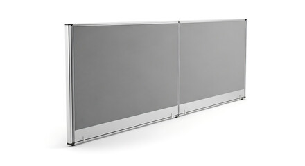 Modern Gray Office Partition Sliding Panel Room Divider for Enhanced Privacy and Workspace Organization