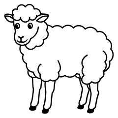 Simple Sheep Vector