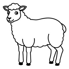 Simple Sheep Vector