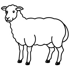 Simple Sheep Vector