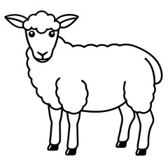 Simple Sheep Vector