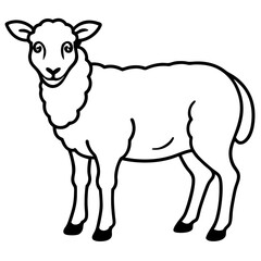Simple Sheep Vector
