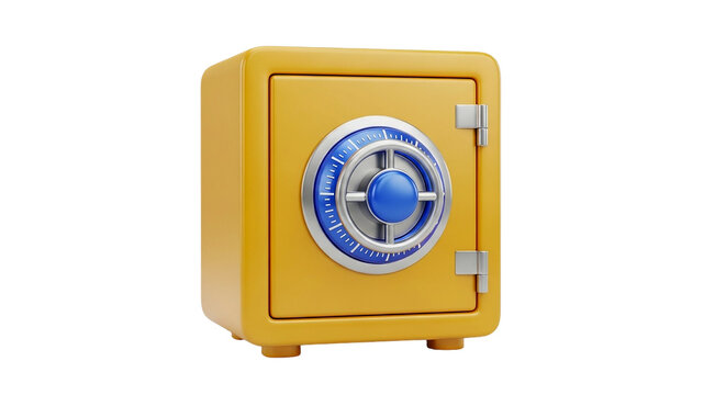 Secure Safe: A meticulously rendered image of a robust safe, representing protection, security, and the safekeeping of valuable assets.