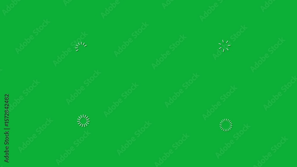 Poster firework circle bursts click animation, 4 different elements for motion graphic