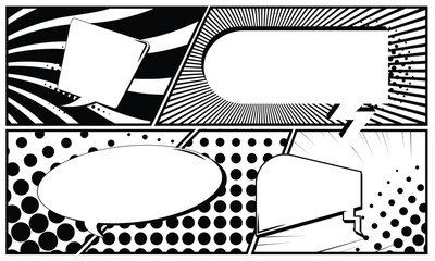 Comic Strip Speech Bubbles
