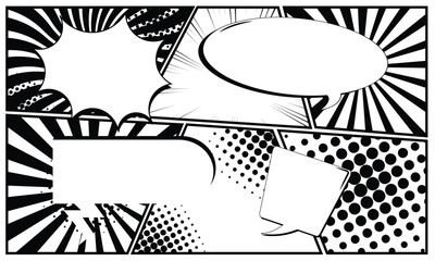 Comic Strip Speech Bubbles