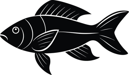 vector illustration of a fish