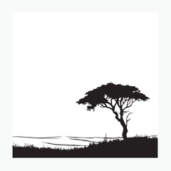 vector illustration of a tree