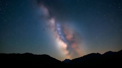 Fototapeta premium Night Sky with Stars and Milky Way