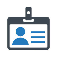 Employee id badge icon