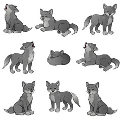 Welpen Wolfswelpen Set