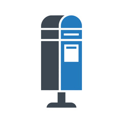 Public trash can icon