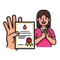 Award ceremony illustration