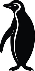 penguin silhouette vector illustration