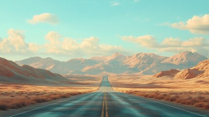Endless Desert Highway: A Journey Through Vast Landscapes