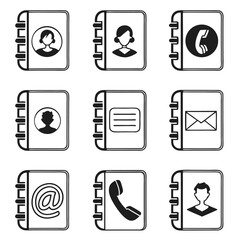 Contact icons for business directory application