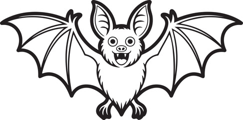 black and white bat