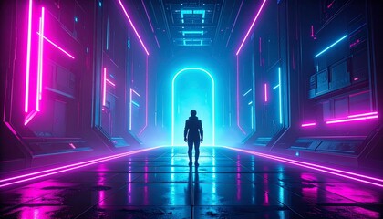 people in the night