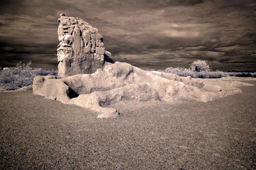 Casa Grande National Monument Infrared Sepia Tone
