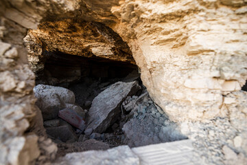 intrusive rock outcrop rock rubble