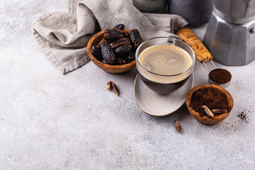 Coffee from date seed. Caffein free drink
