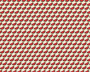 seamless pattern with red watermelons slice