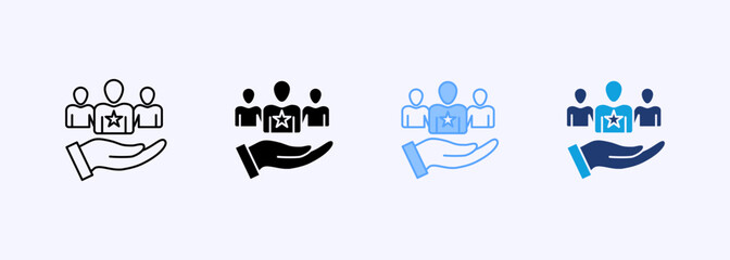 Loyalty Icon Set Multiple Style Collection