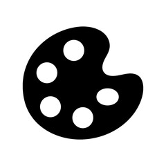 Fototapeta premium Simple outline color palette icon