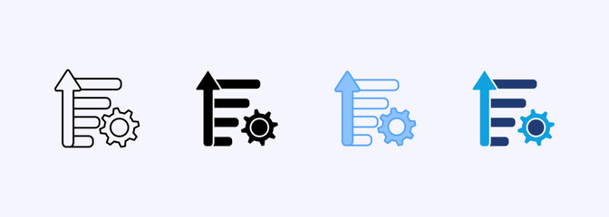 Priority Management Icon Set Multiple Style Collection