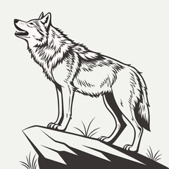 Fototapeta premium wolf vector illustration