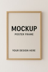Obraz premium Minimalist poster frame mockup.