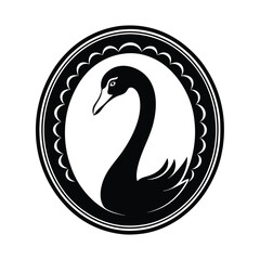 Tiger Head in Tribal Geometric Border