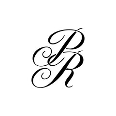 Elegant PR Monogram Logo Design,  perfect for luxury branding, boutique identity, or personal logo designs.