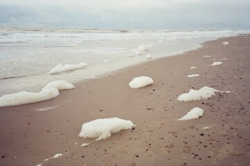 Moody Seascape with Sea Foam