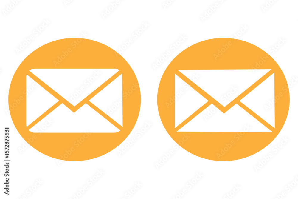 Fototapete email vector icon set. mail post vector symbol. letter message envelope sign in black color. suitabl