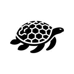 Cute turtle vector illustration in cartoon art style