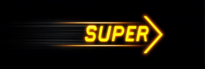 Fototapeta premium SUPER text on a beautiful background for designers. Promotion, marketing, advertising, sales, clearance sale, price list, offer.