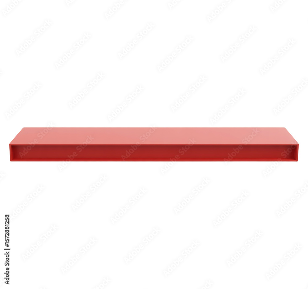 Poster red arrow isolated on whitetransparent background.