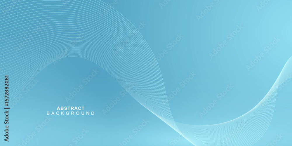 Poster abstract aqua gradient background with soft flowing lines and cool tones. minimal and fresh design f