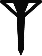 shapes tool icon vector silhouette on transparent background